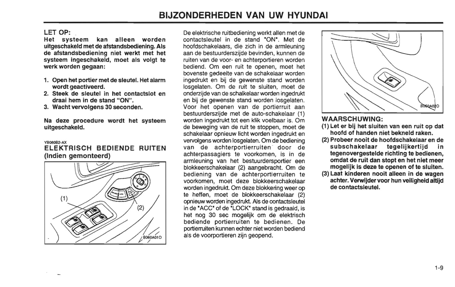 2001-2002 Hyundai Santa Fe Bedienungsanleitung | Niederländisch