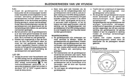 2001-2002 Hyundai Santa Fe Bedienungsanleitung | Niederländisch