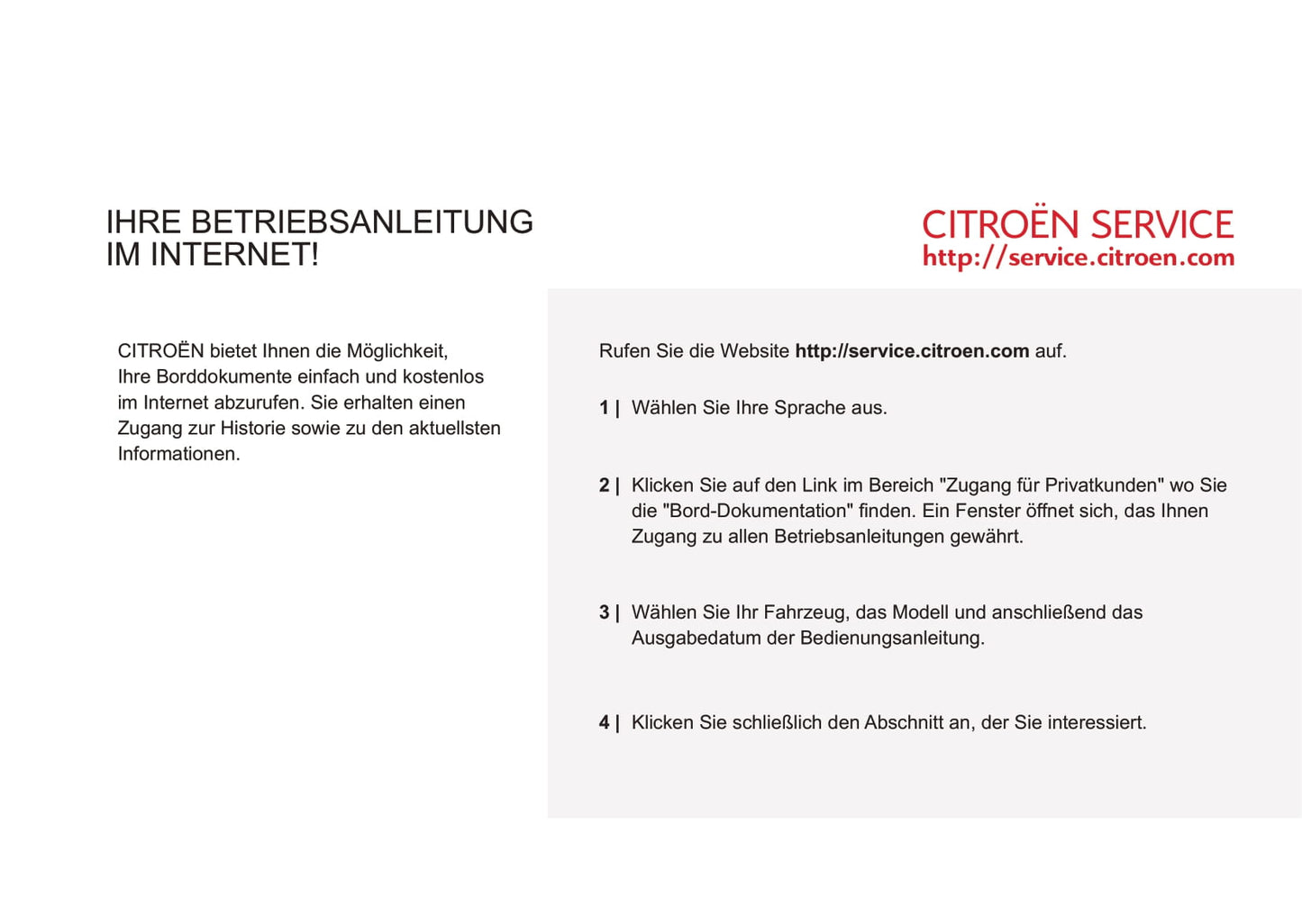 2011-2012 Citroën C5 Owner's Manual | German