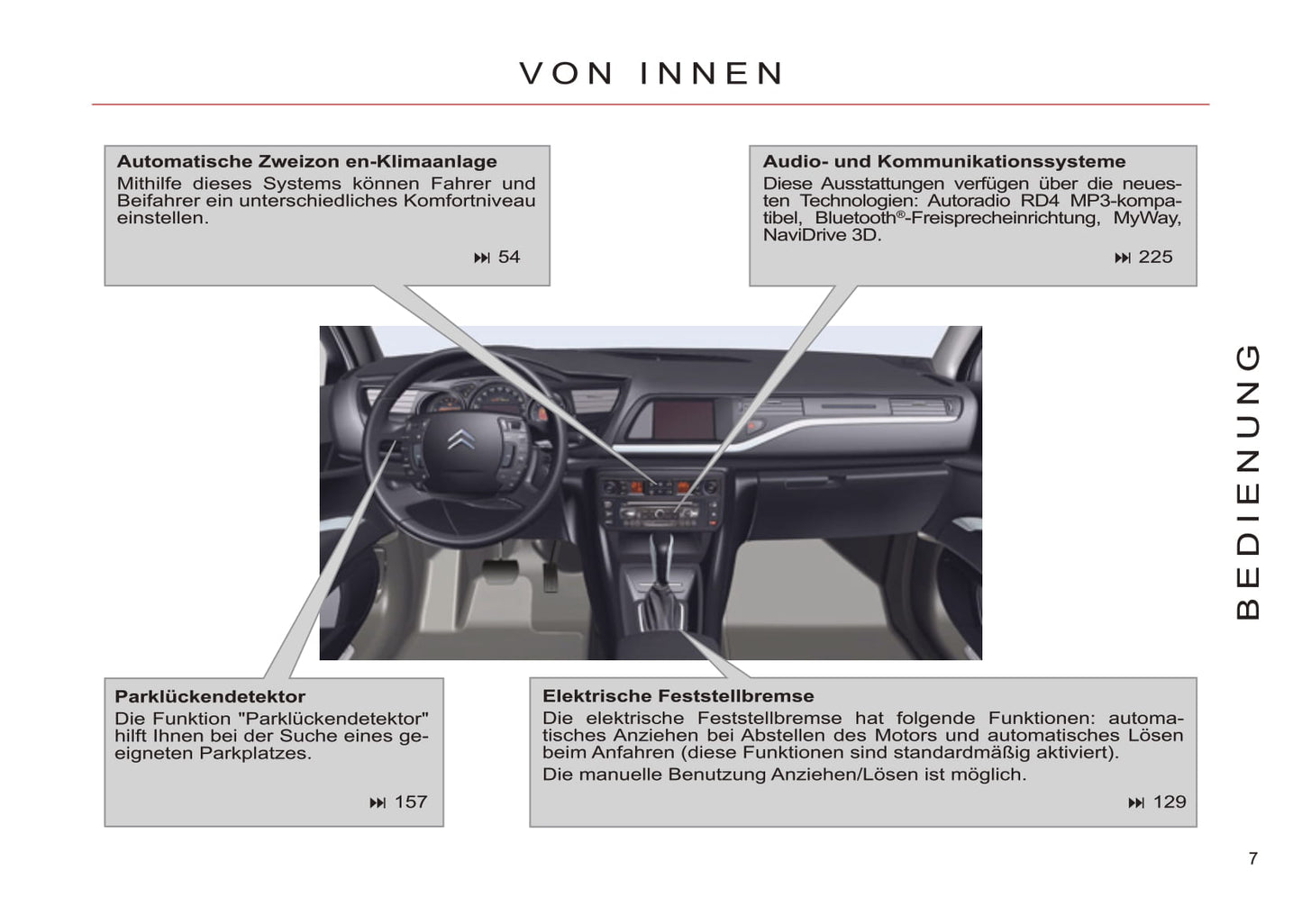 2011-2012 Citroën C5 Owner's Manual | German