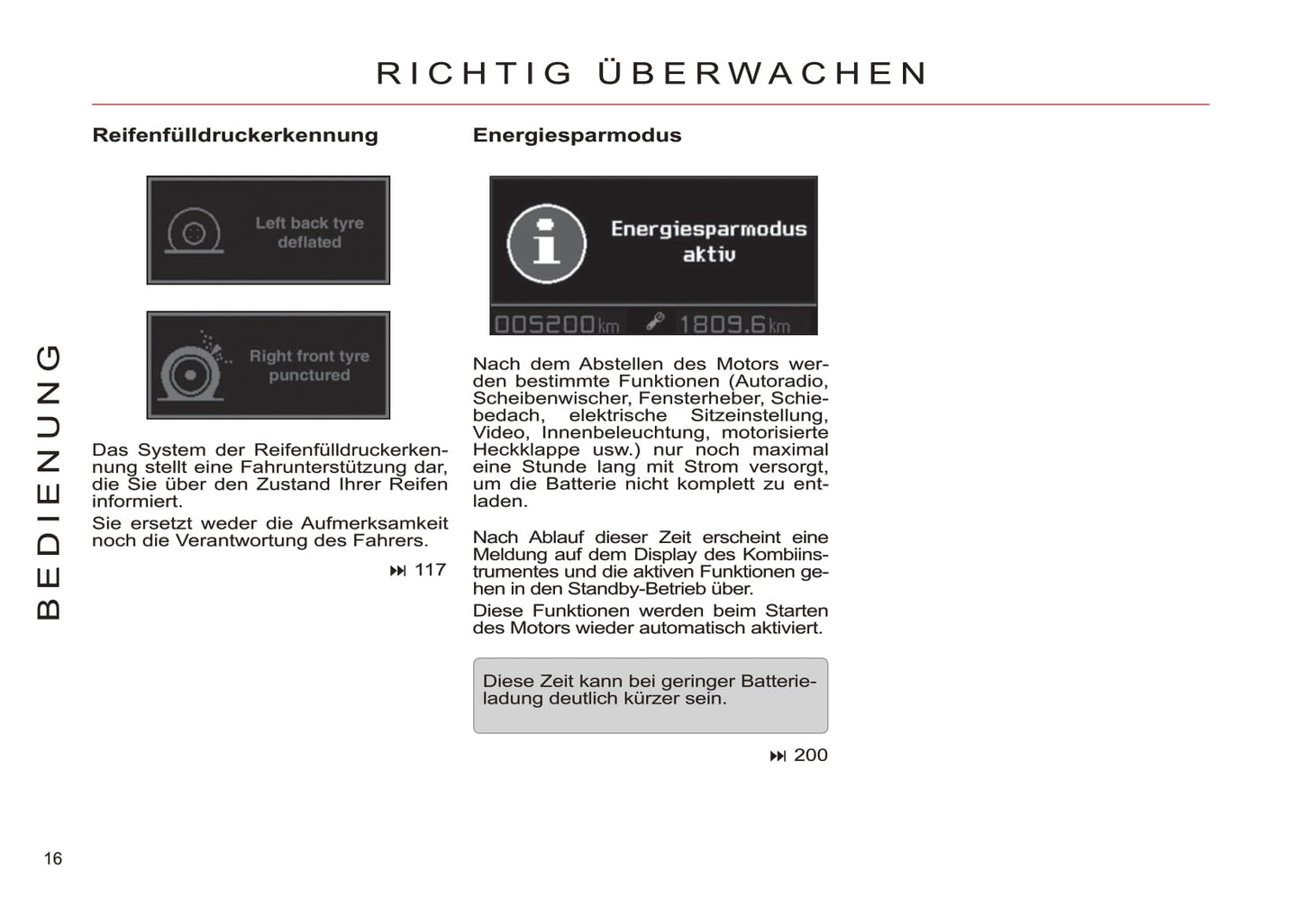 2011-2012 Citroën C5 Owner's Manual | German