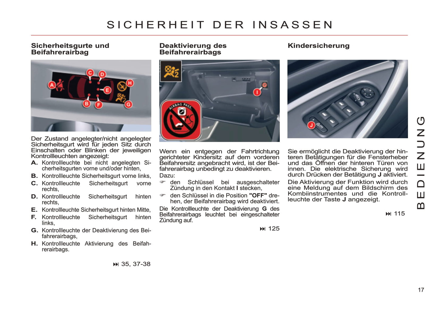 2011-2012 Citroën C5 Owner's Manual | German