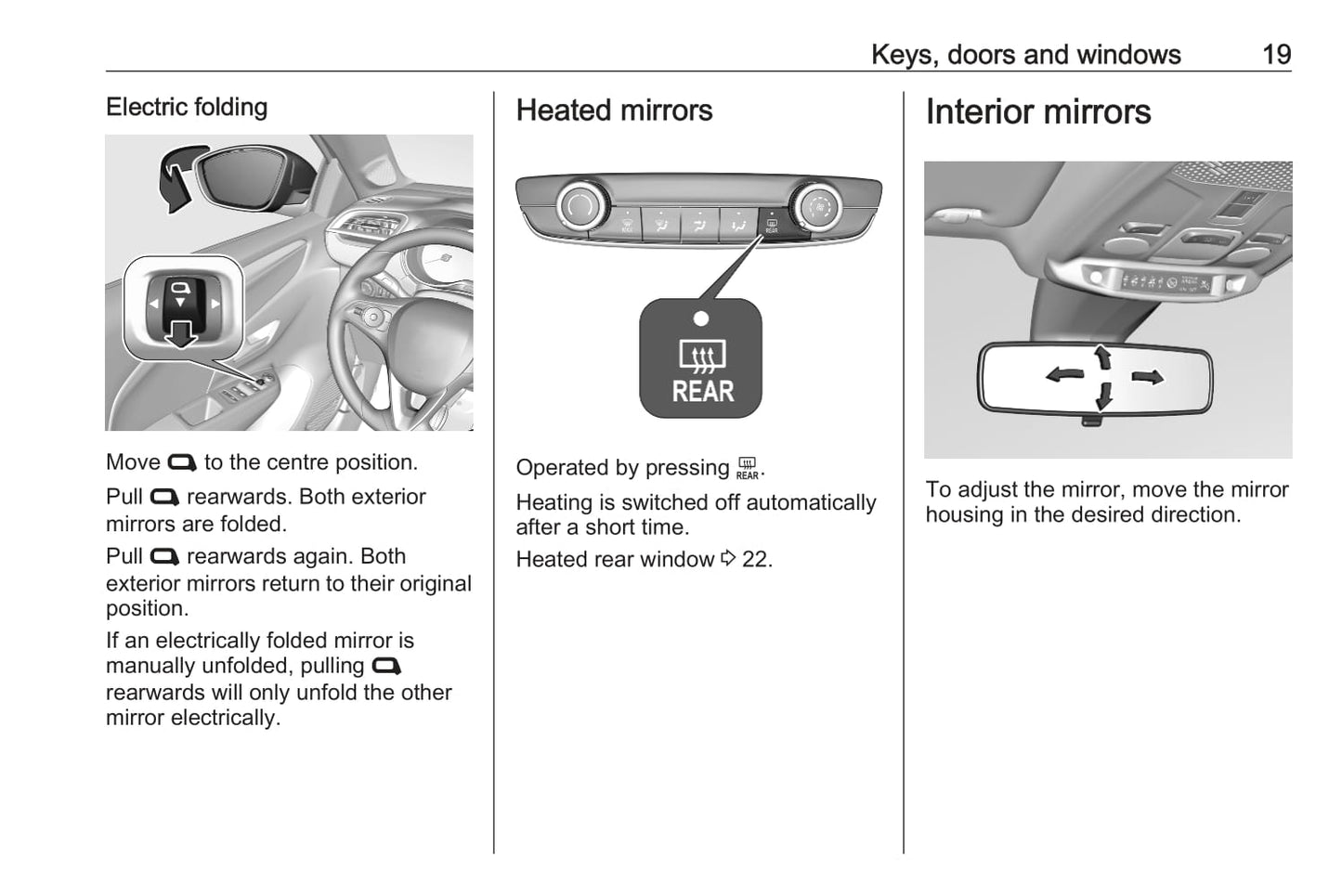 2019-2020 Vauxhall Corsa Bedienungsanleitung | Englisch