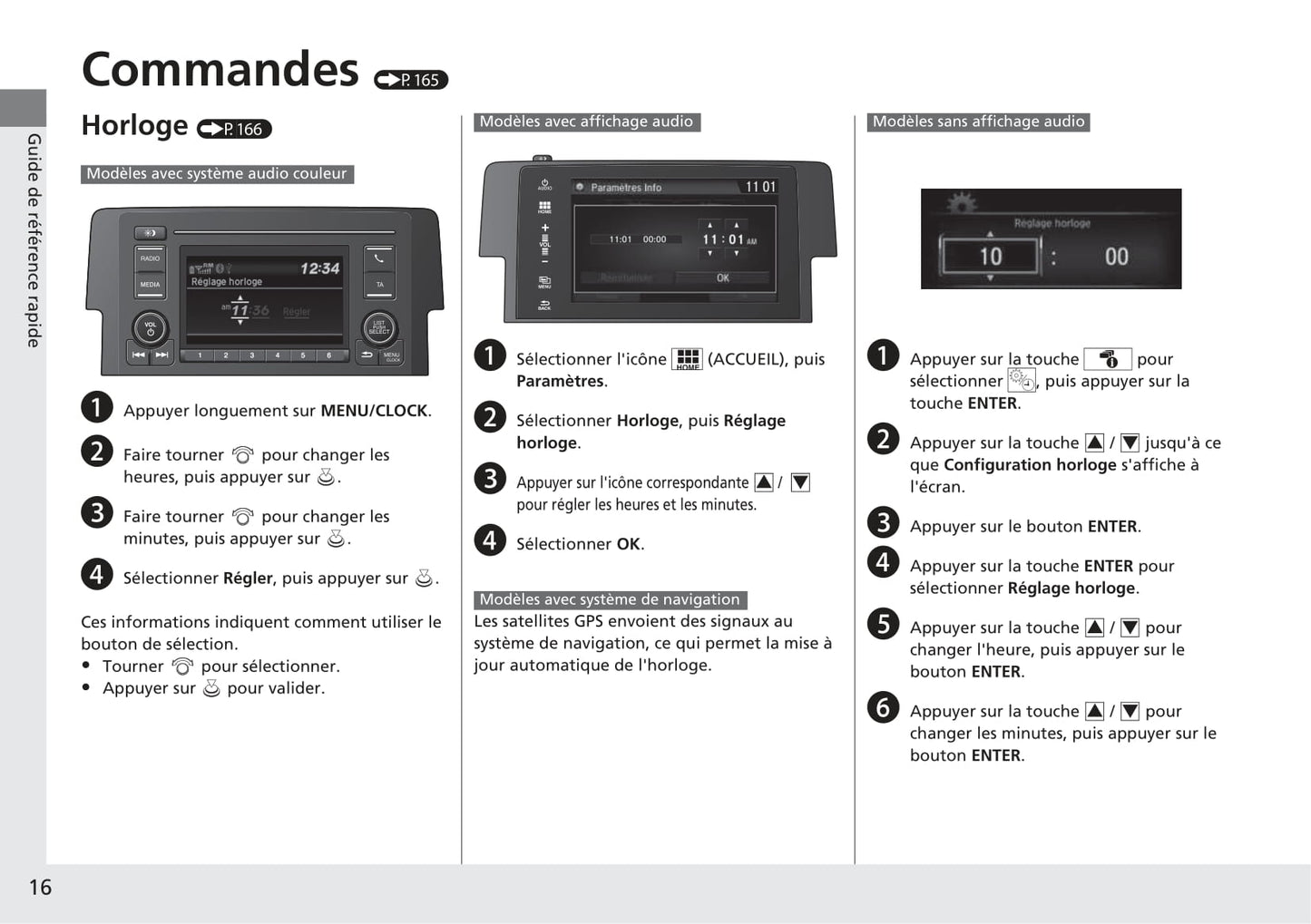 2017-2018 Honda Civic Sedan Owner's Manual | French