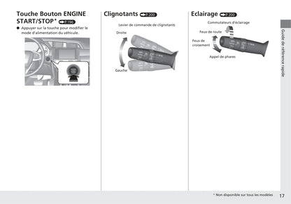 2017-2018 Honda Civic Sedan Owner's Manual | French