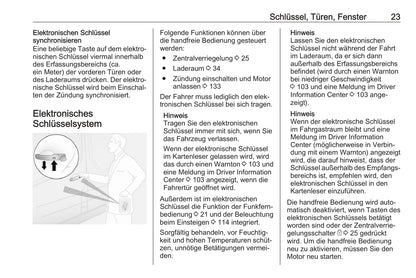 2016 Opel Vivaro Owner's Manual | German