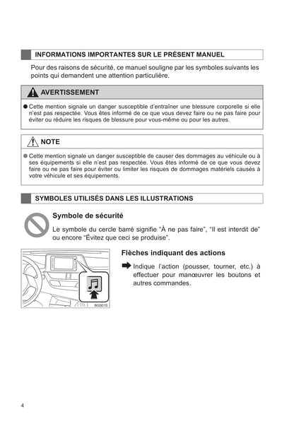 Toyota C-HR / C-HR Hybrid Navigation Guide d'utilisation 2016