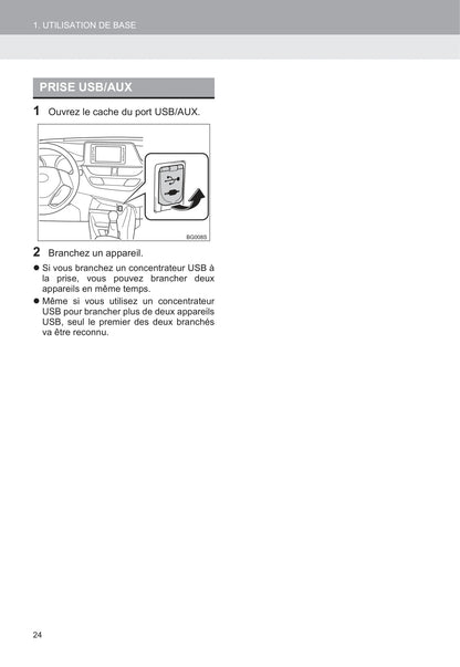 Toyota C-HR / C-HR Hybrid Navigation Guide d'utilisation 2016