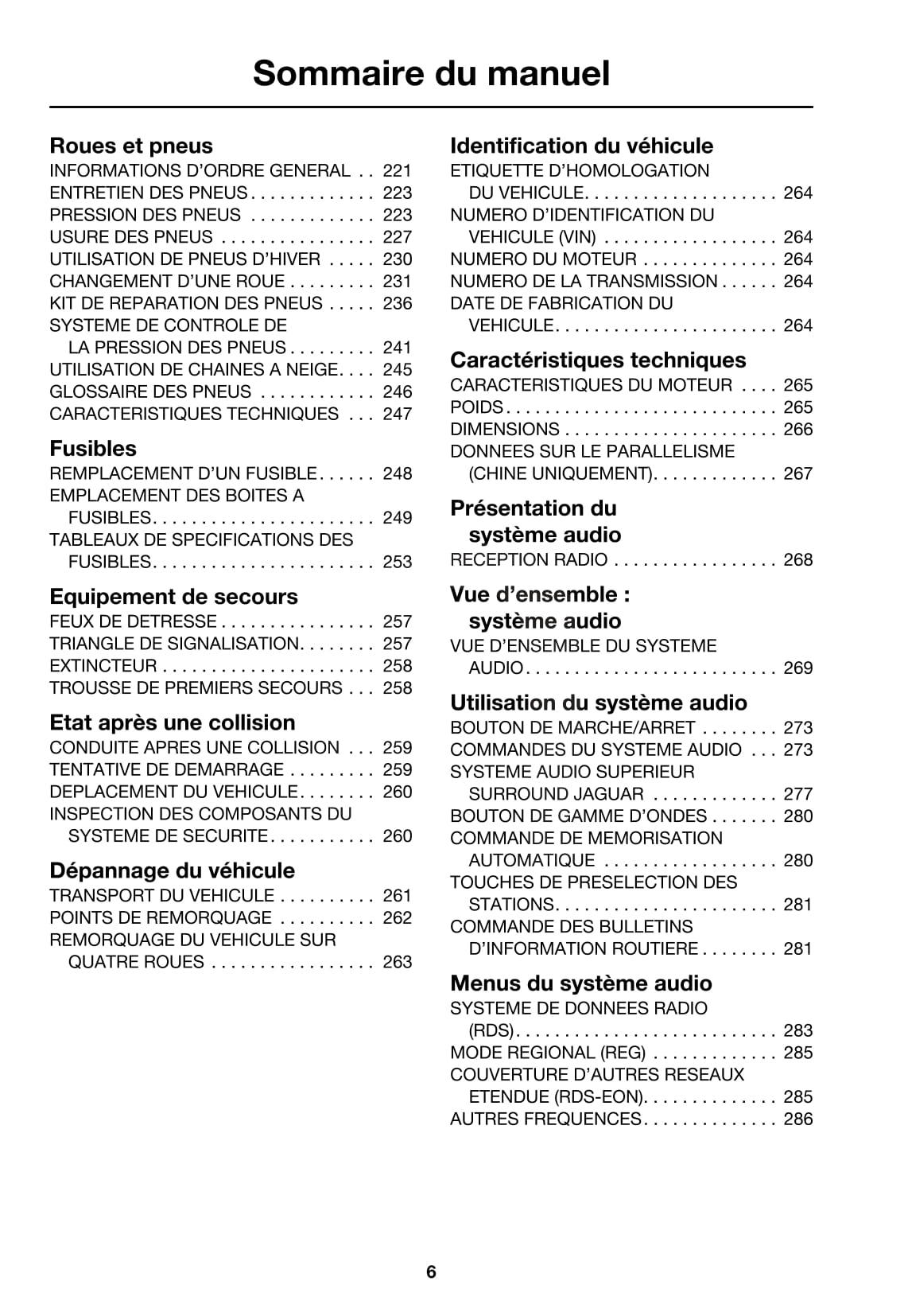 2006-2009 Jaguar XK Manuel du propriétaire | Français