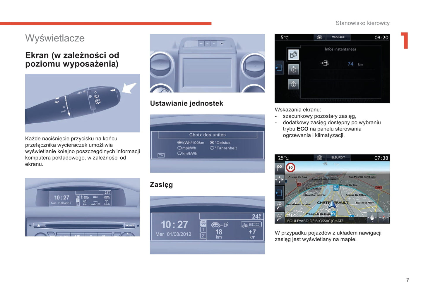 2017-2018 Citroën e-Berlingo Multispace/Berlingo Electric Owner's Manual | Polish