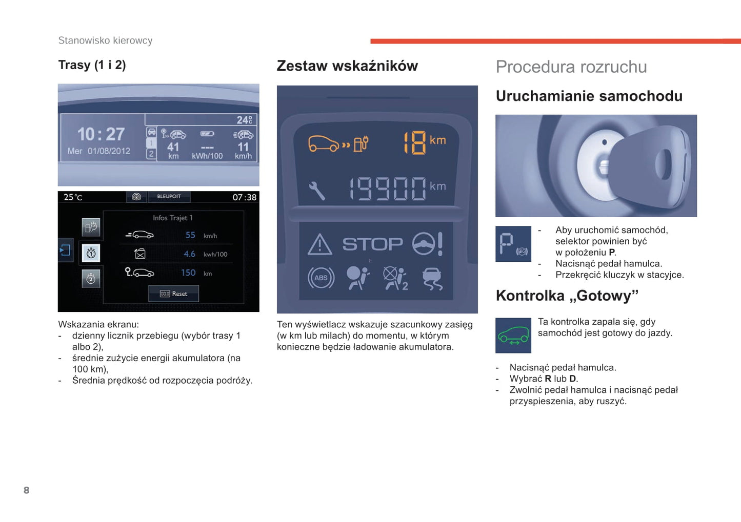 2017-2018 Citroën e-Berlingo Multispace/Berlingo Electric Owner's Manual | Polish