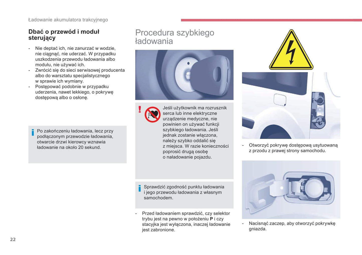 2017-2018 Citroën e-Berlingo Multispace/Berlingo Electric Owner's Manual | Polish