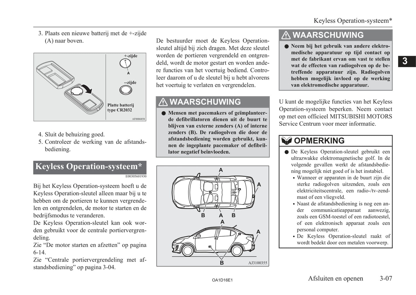 2013-2016 Mitsubishi Attrage Bedienungsanleitung | Niederländisch