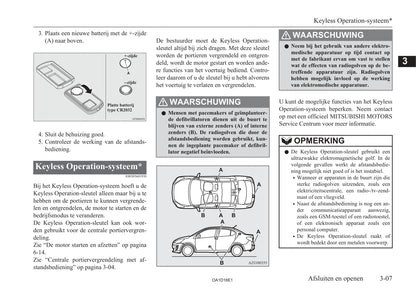 2013-2016 Mitsubishi Attrage Bedienungsanleitung | Niederländisch