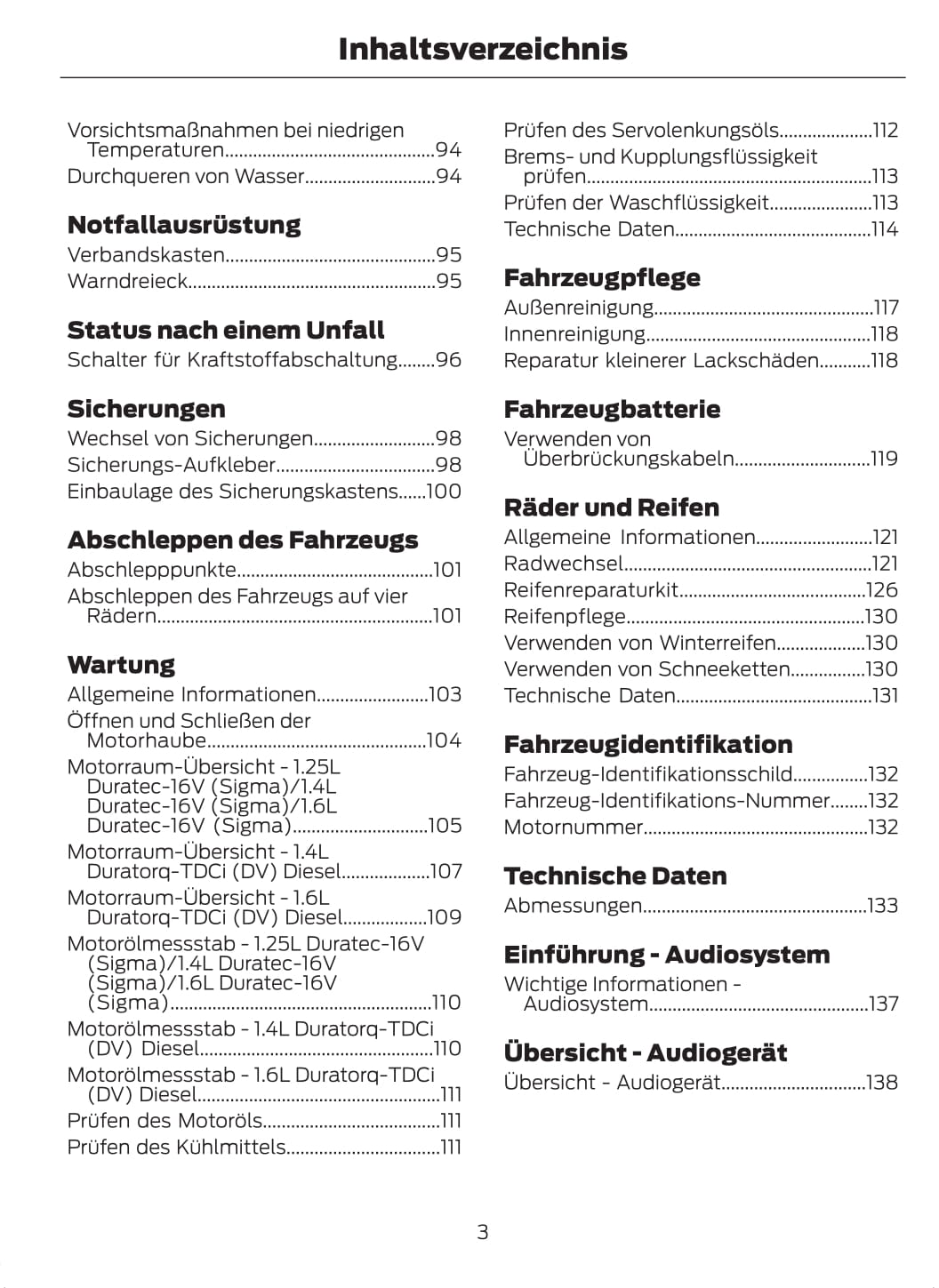 2011-2012 Ford Fusion Owner's Manual | German