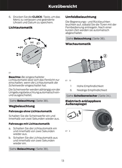 2011-2012 Ford Fusion Owner's Manual | German