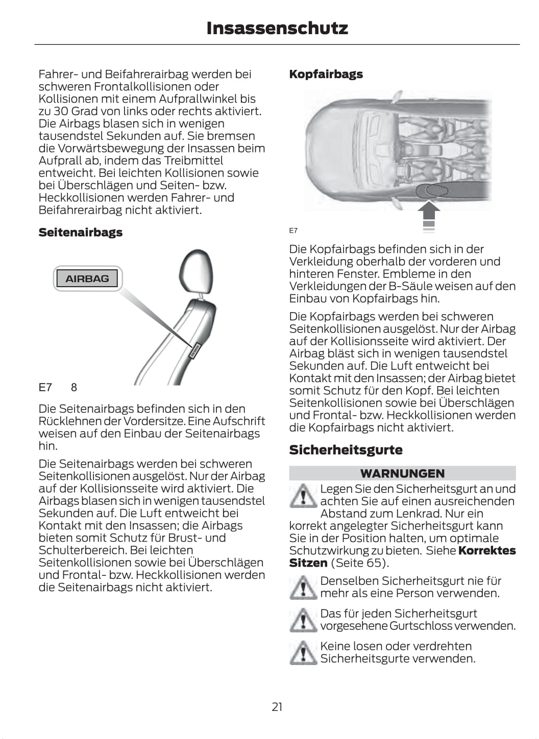 2011-2012 Ford Fusion Owner's Manual | German