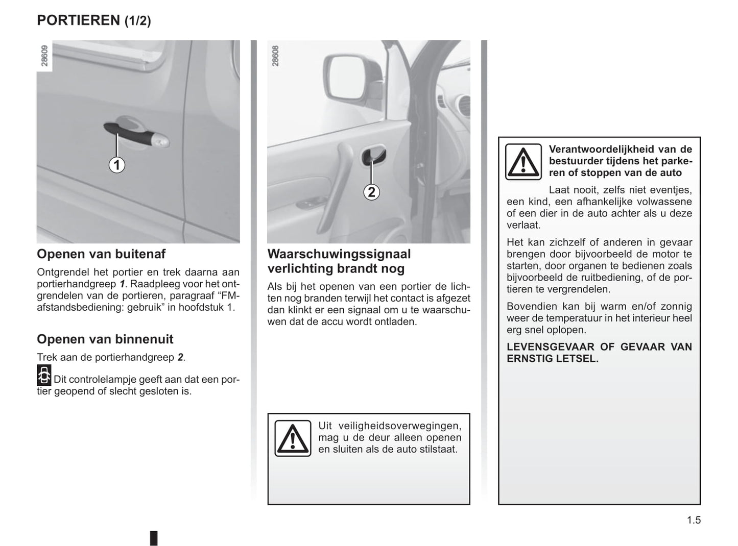 2009-2011 Renault Kangoo Manuel du propriétaire | Néerlandais