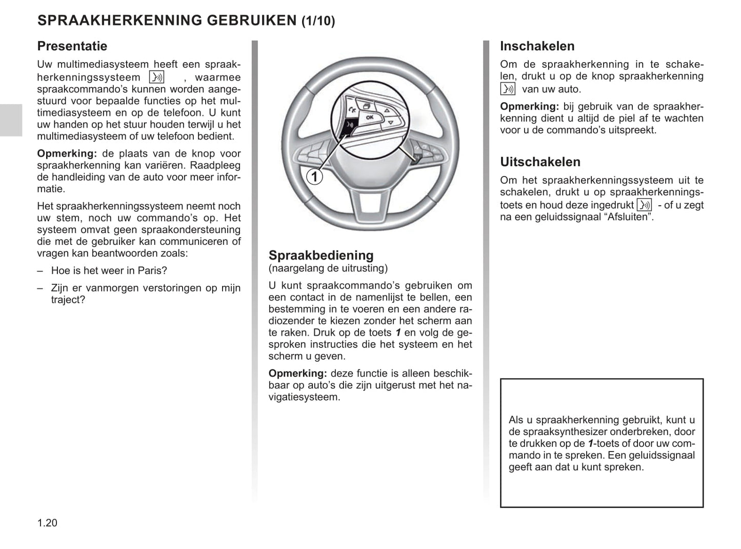 Renault Easy Connect Multimediasystemen Handleiding 05/2021