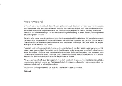 2004-2008 Audi A3 Gebruikershandleiding | Nederlands