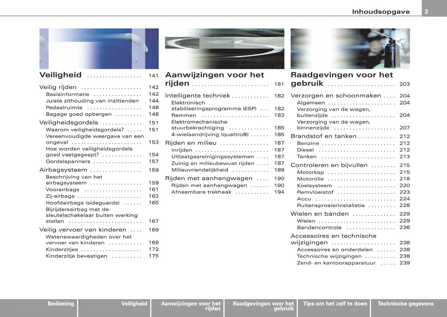 2004-2008 Audi A3 Gebruikershandleiding | Nederlands