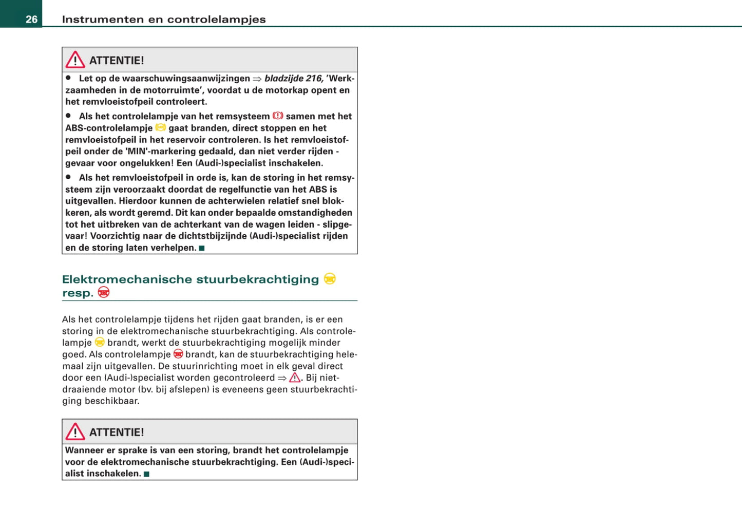 2004-2008 Audi A3 Gebruikershandleiding | Nederlands