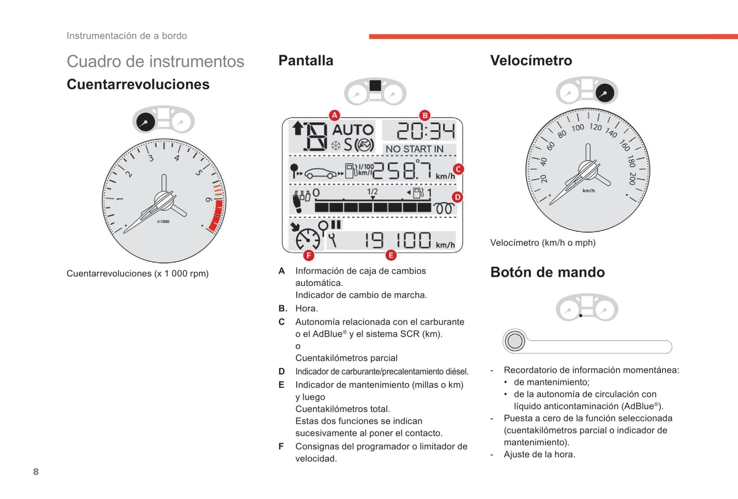 2018-2019 Citroën C-Elysee Manuel du propriétaire | Espagnol