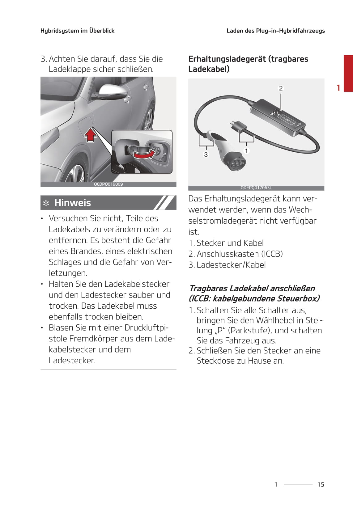 2020-2021 Kia Ceed Plug-in Hybrid Bedienungsanleitung | Deutsch