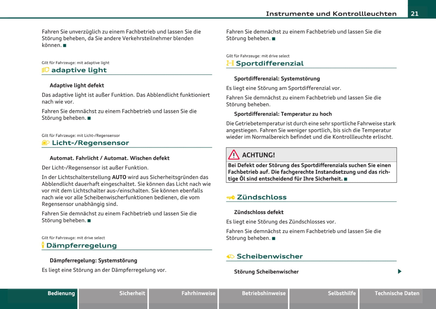 2007-2011 Audi A4 Gebruikershandleiding | Duits