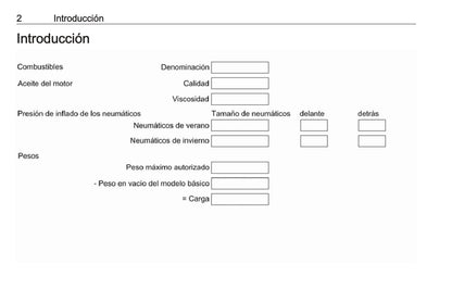 2017 Opel Combo Owner's Manual | Spanish