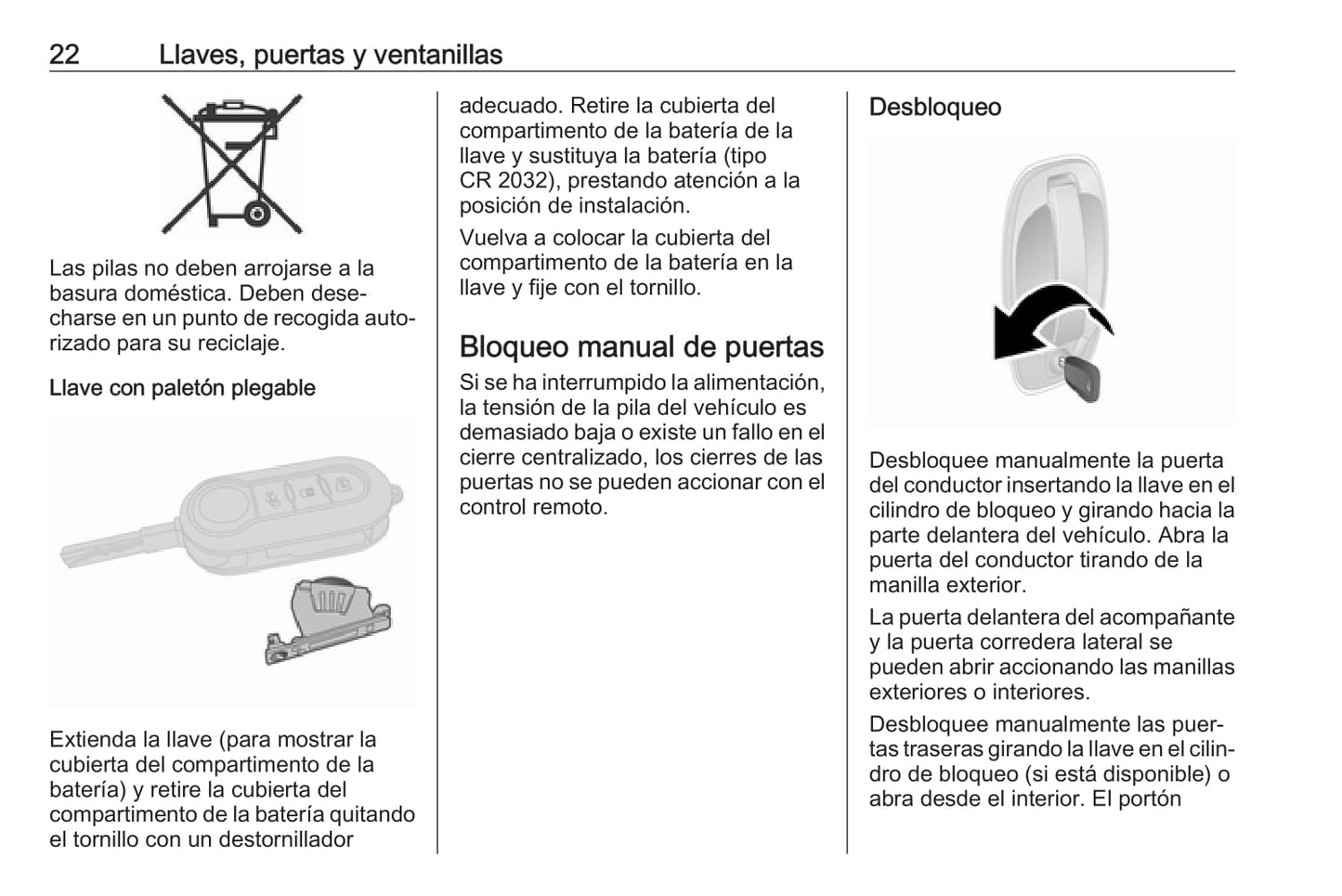 2017 Opel Combo Owner's Manual | Spanish