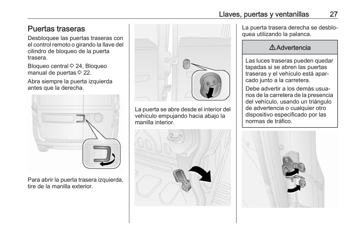 2017 Opel Combo Owner's Manual | Spanish