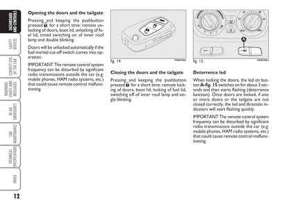 2008-2009 Fiat Idea Gebruikershandleiding | Engels