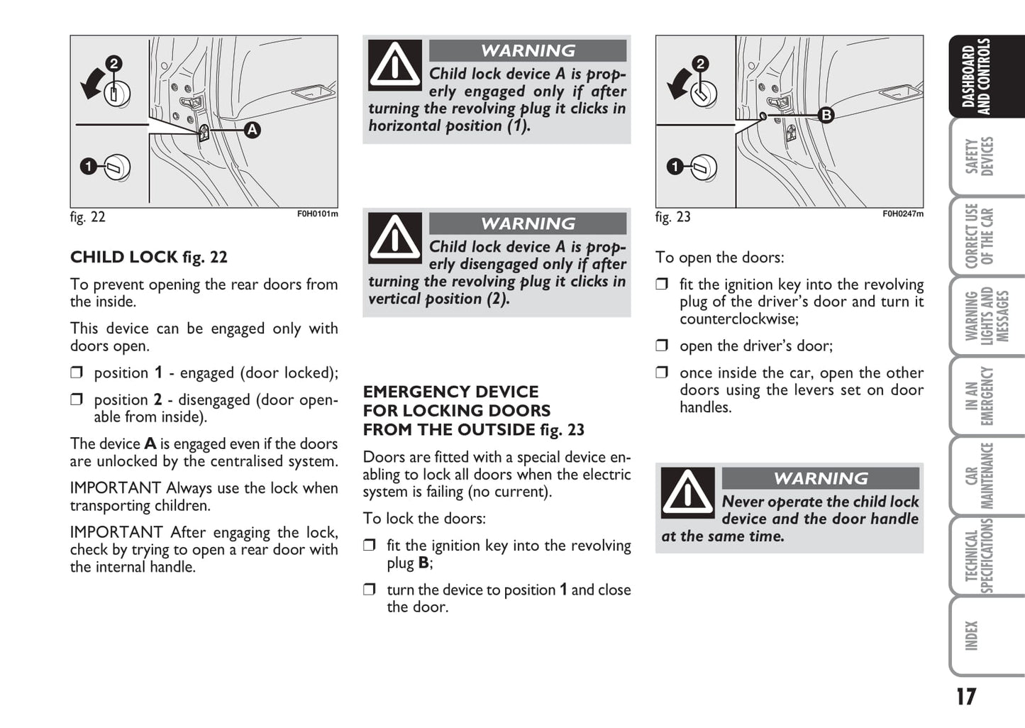 2008-2009 Fiat Idea Gebruikershandleiding | Engels