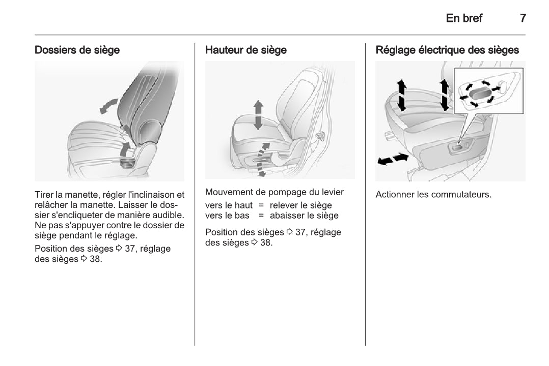 2010-2015 Opel Antara Owner's Manual | French