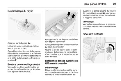 2010-2015 Opel Antara Owner's Manual | French