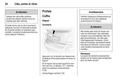 2010-2015 Opel Antara Owner's Manual | French