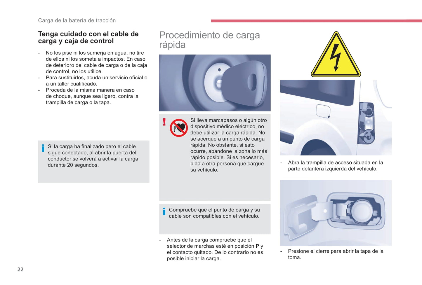 2017-2018 Citroën e-Berlingo Multispace/Berlingo Electric Owner's Manual | Spanish