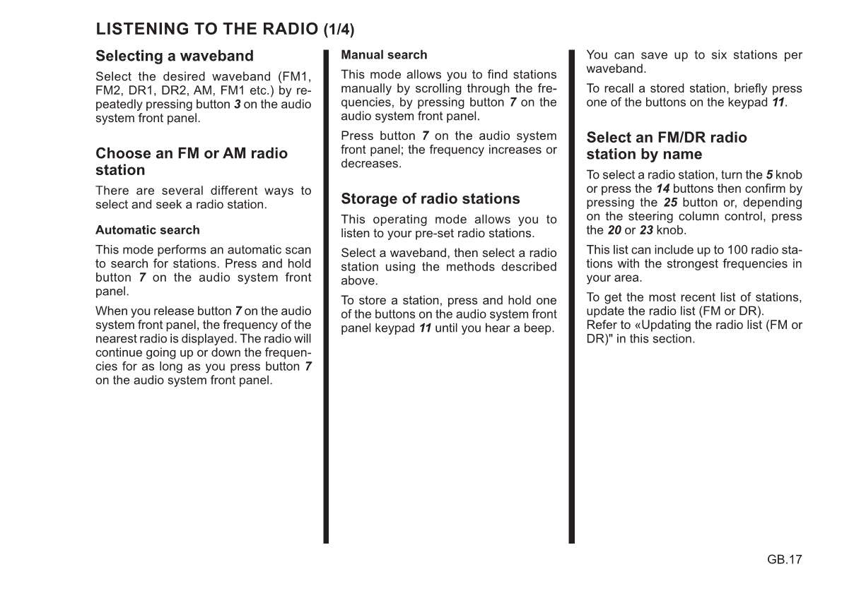 Renault Radio Connect R&Go Manuel du propriétaire 2021 - 2022