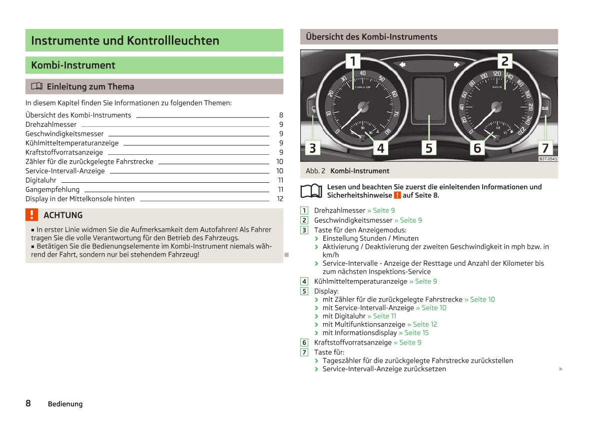 2008-2013 Skoda Superb Bedienungsanleitung | Deutsch