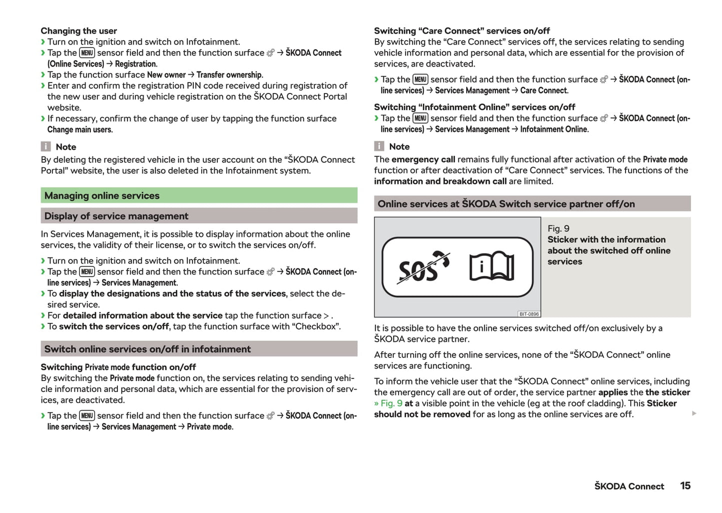 2018-2019 Skoda Kodiaq Owner's Manual | English