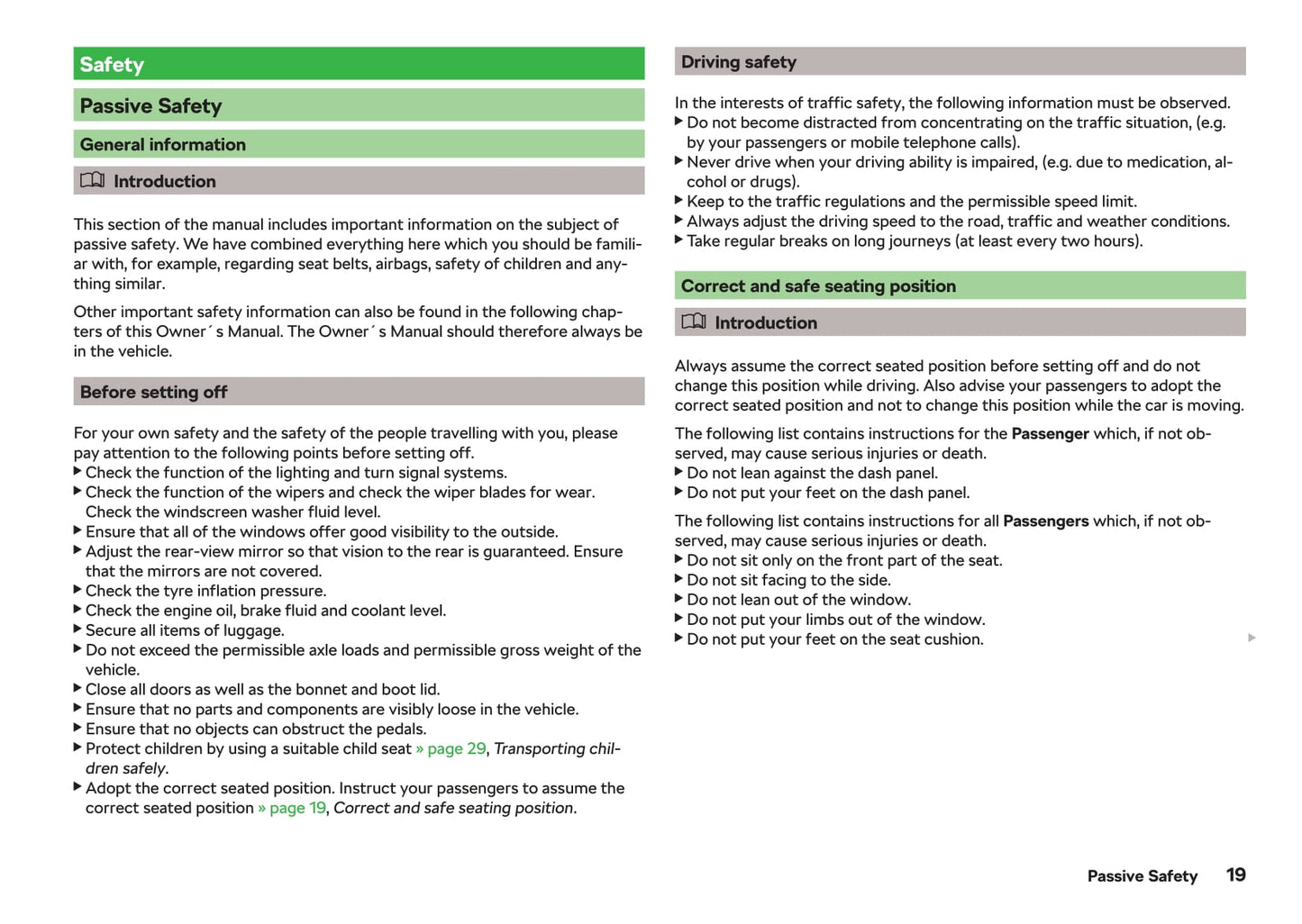 2018-2019 Skoda Kodiaq Owner's Manual | English