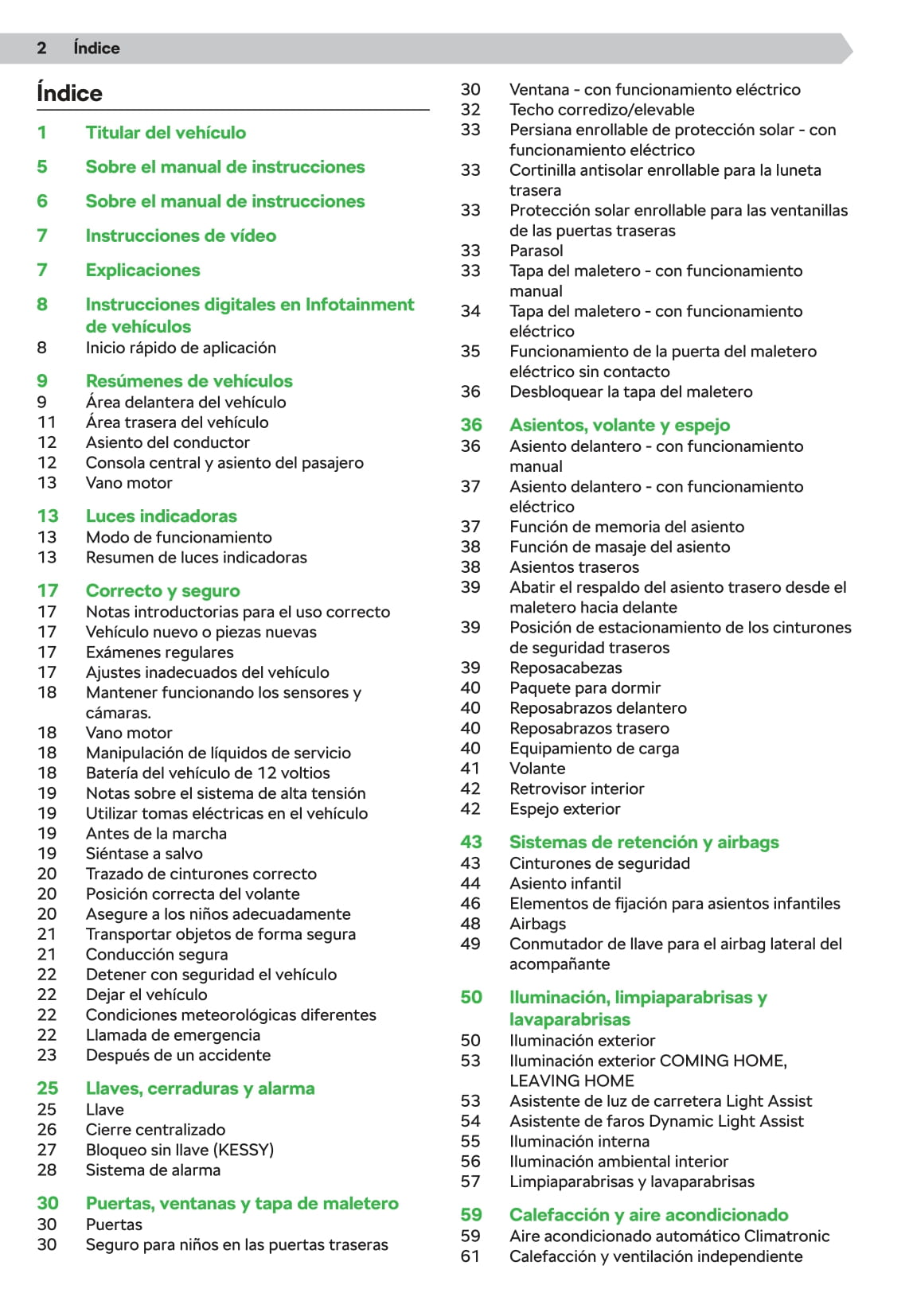 2020-2021 Skoda Octavia Owner's Manual | Spanish