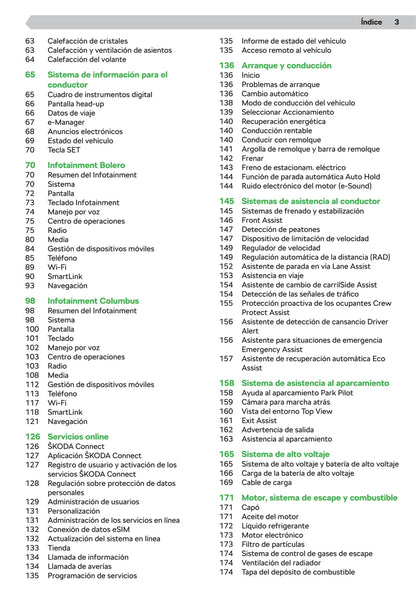 2020-2021 Skoda Octavia Owner's Manual | Spanish