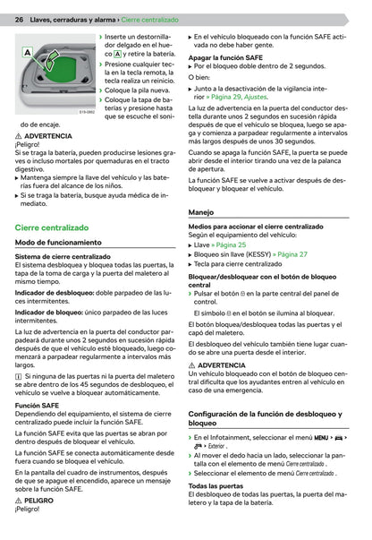 2020-2021 Skoda Octavia Owner's Manual | Spanish