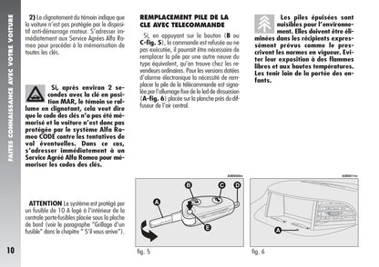 2004-2007 Alfa Romeo 156 GTA Owner's Manual | French