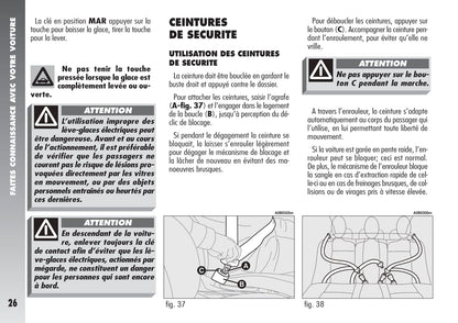 2004-2007 Alfa Romeo 156 GTA Owner's Manual | French