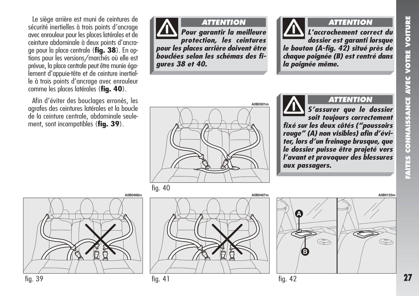 2004-2007 Alfa Romeo 156 GTA Owner's Manual | French