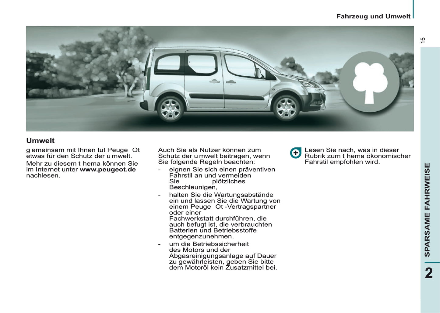 2014-2015 Peugeot Partner Tepee Gebruikershandleiding | Duits