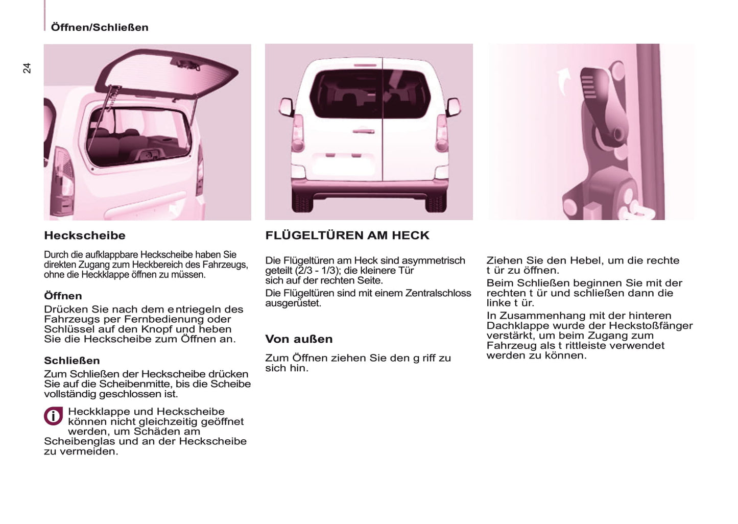 2014-2015 Peugeot Partner Tepee Gebruikershandleiding | Duits